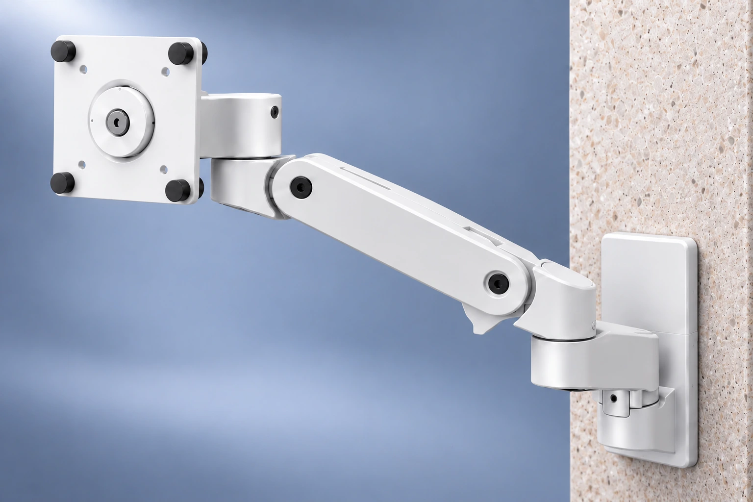 Ergotron LX Pro Wall Monitor Arm, détail du produit en studio.
