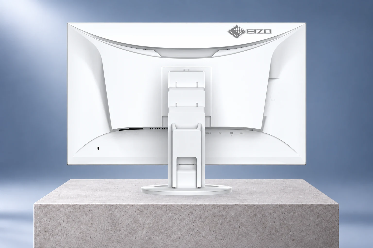 EIZO FlexScan EV2720S · blanc, vue arrière.